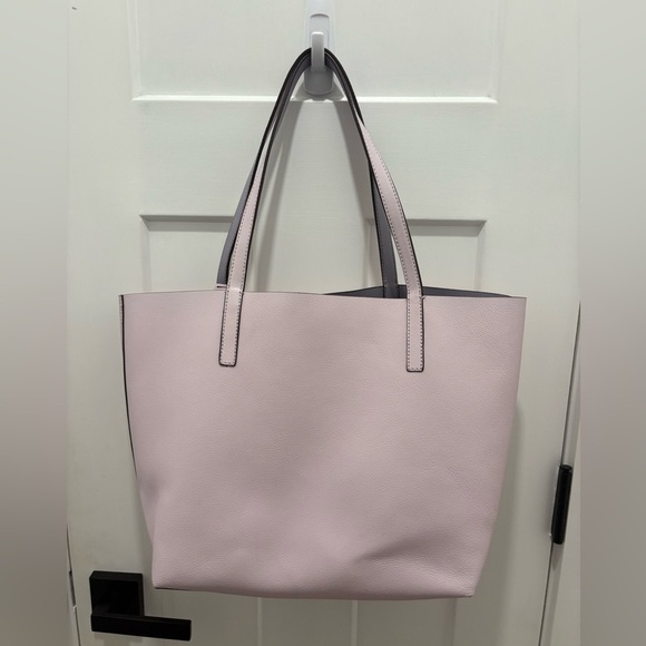 Kate Spade New York Reversible Tote Bag Pink/Purple Double Handle - Picture 2 of 10